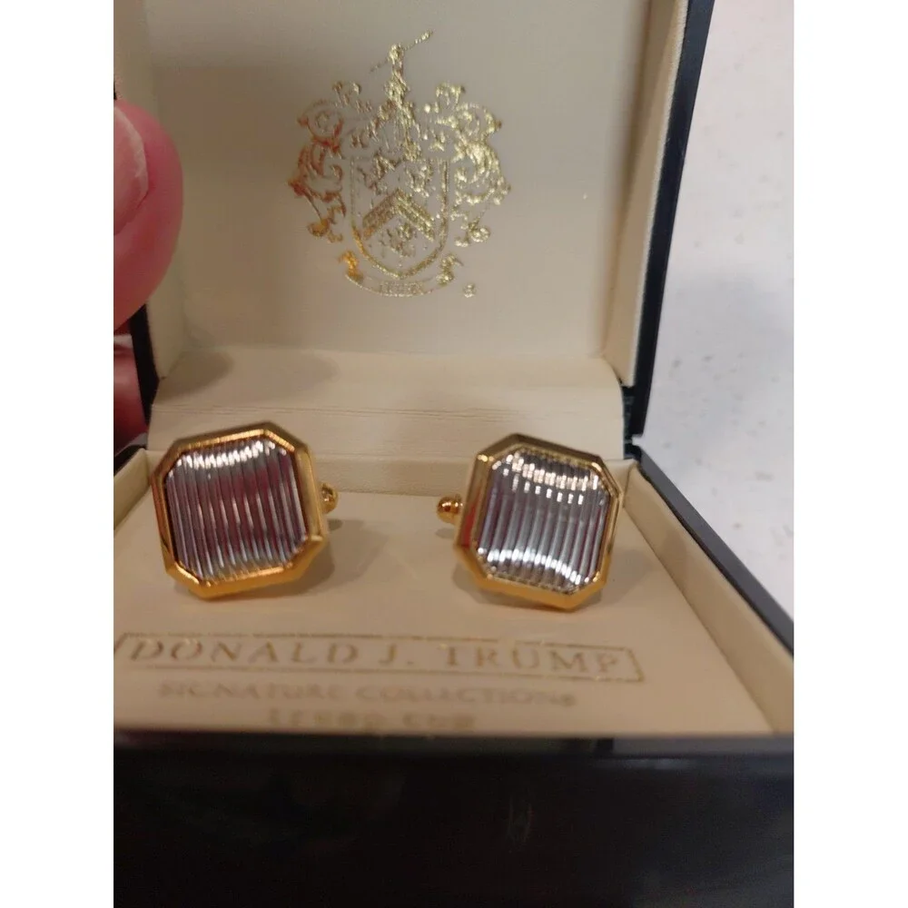 Donald J. Trump Cufflinks Signature Collection in Original Presentation Case Box